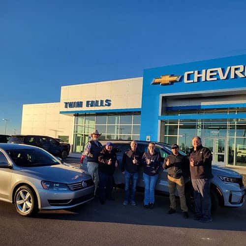 Ken & Tyler from Buhl, Idaho worked with Product Specialist Jon Flynn with their Reflex Silver Metallic 2012 VW Passat 2.5L SE and a Wolf Gray 2022 Kia Sorento SX AWD