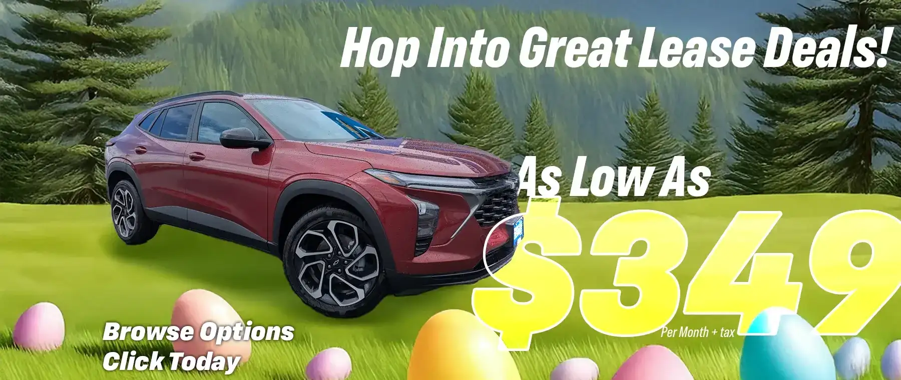 April, 2025 Lease Specials, as low as $349/mo + tax from Twin Falls Chevrolet