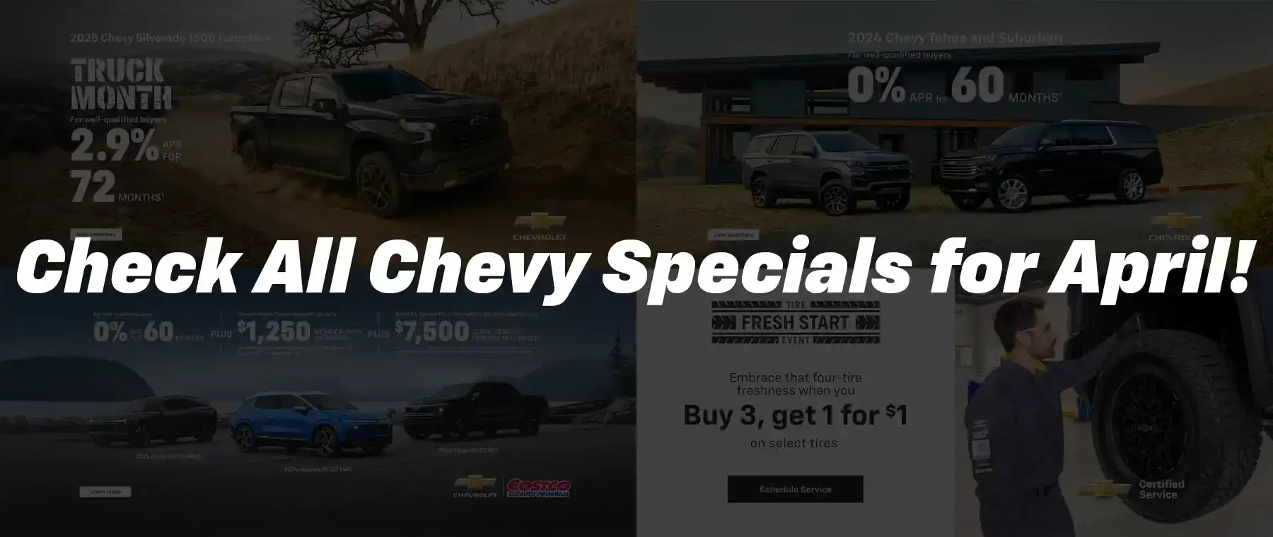 View all Chevrolet OEM Incentives for the month of April, 2025 - Twin Falls Chevrolet