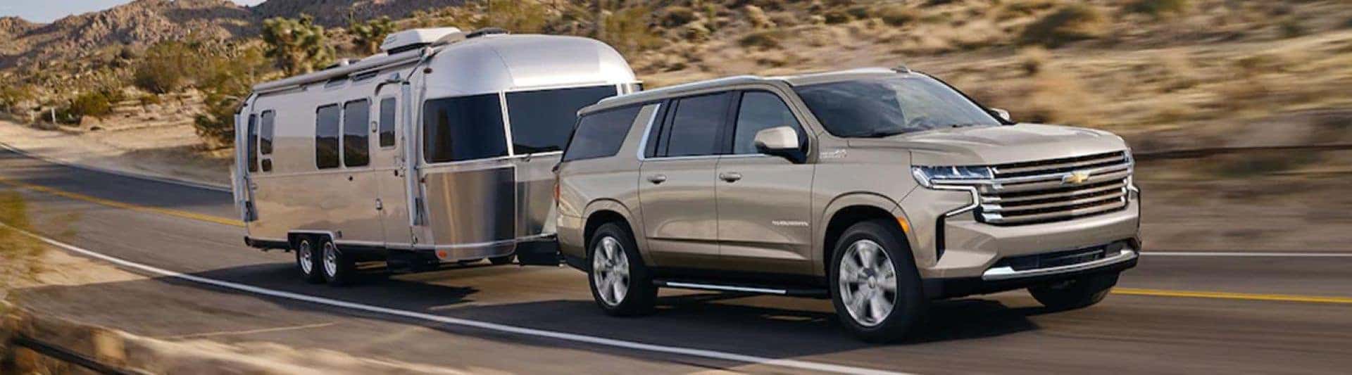 Chevrolet Suburban Towing a Travel Trailer