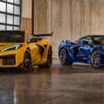 2025 Chevy Corvette ZR1, Competition Yellow Metallic and Rapid Blue Metallic