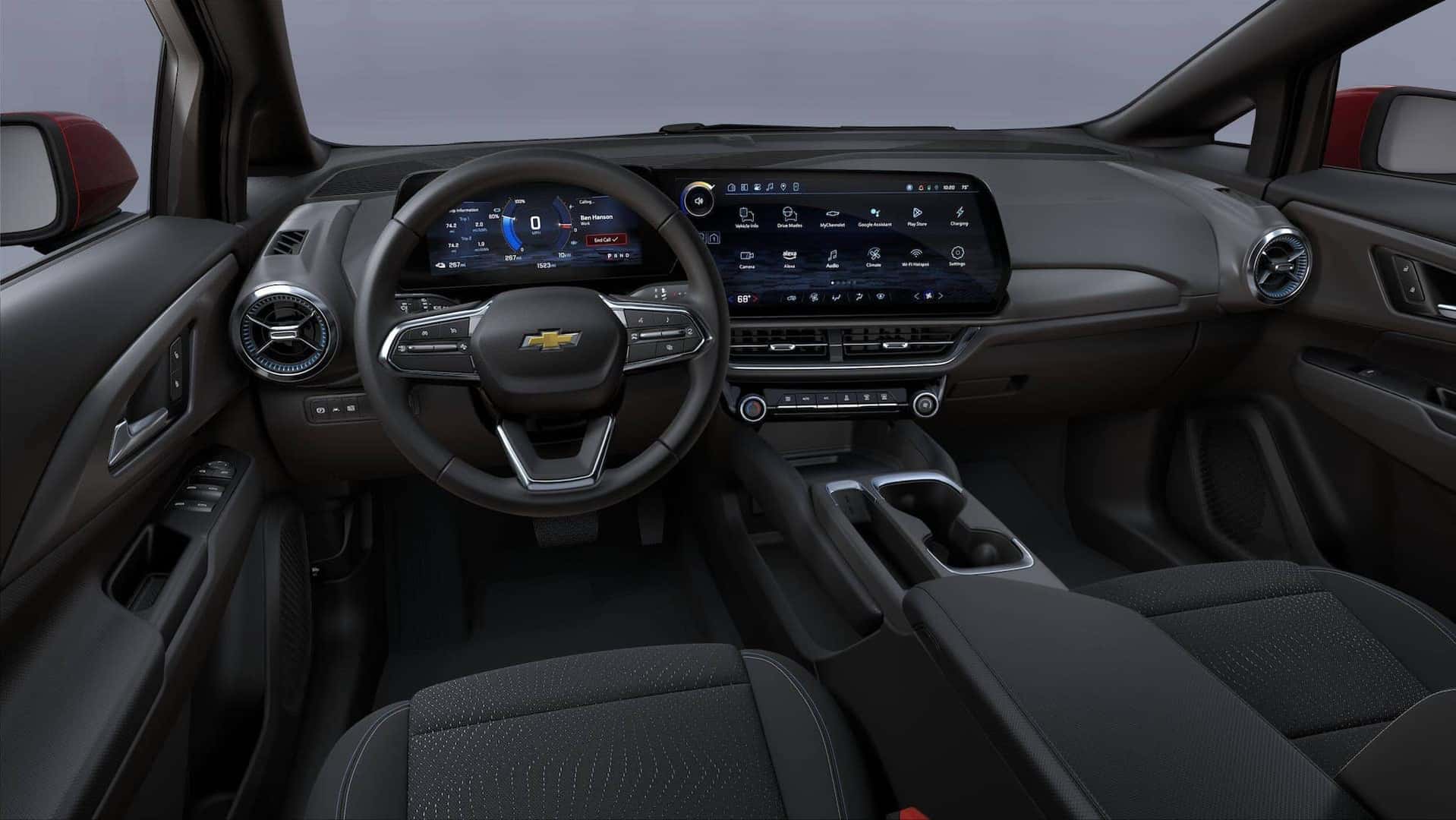 2025 Chevrolet Equinox EV front row interior