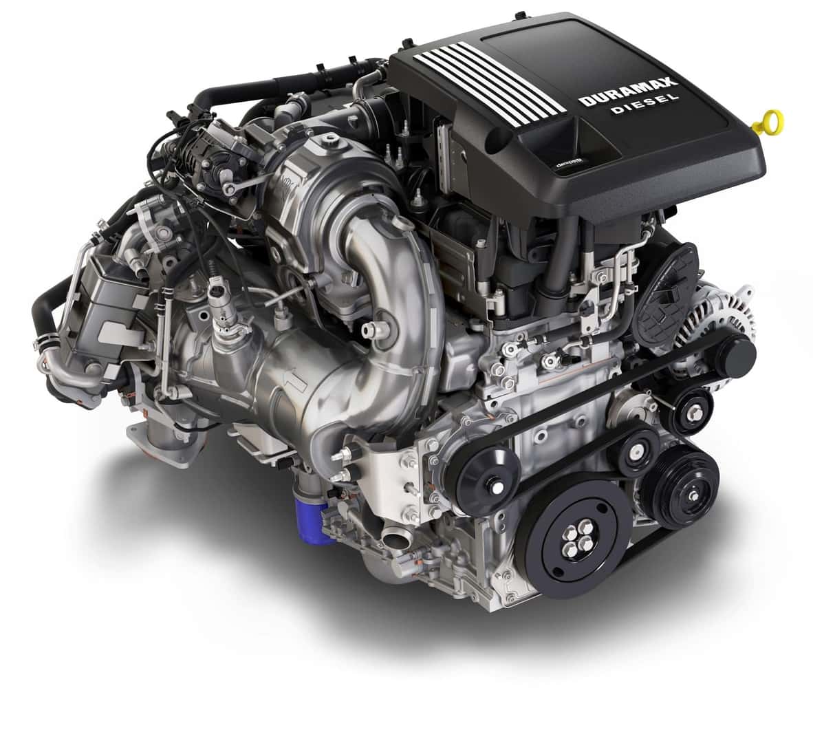 The Pristine Duramax Diesel Engine Of The 2024 Chevrolet Silverado ZR2