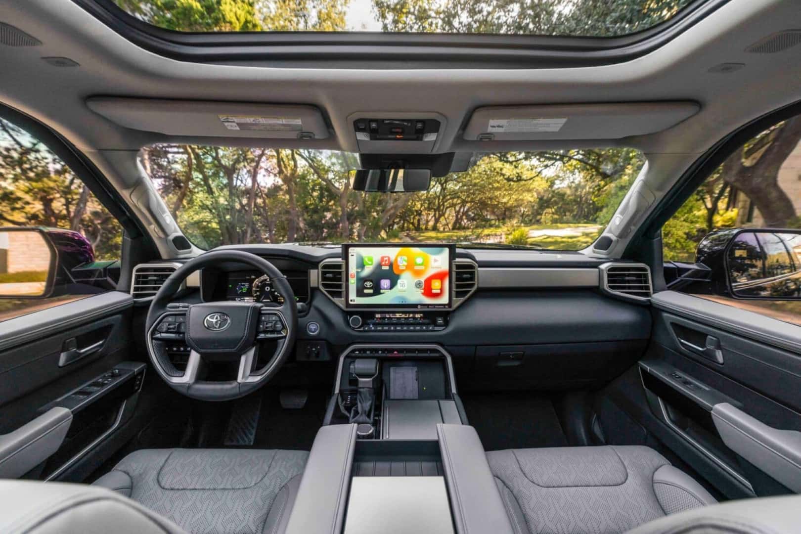 The 2024 Toyota Sequoia's Bleh Front Interior