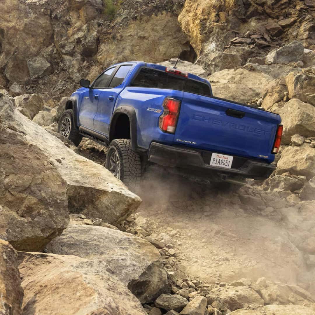 The 2025 Chevrolet Colorado Climbing On The Rocky Off-Road With Success
