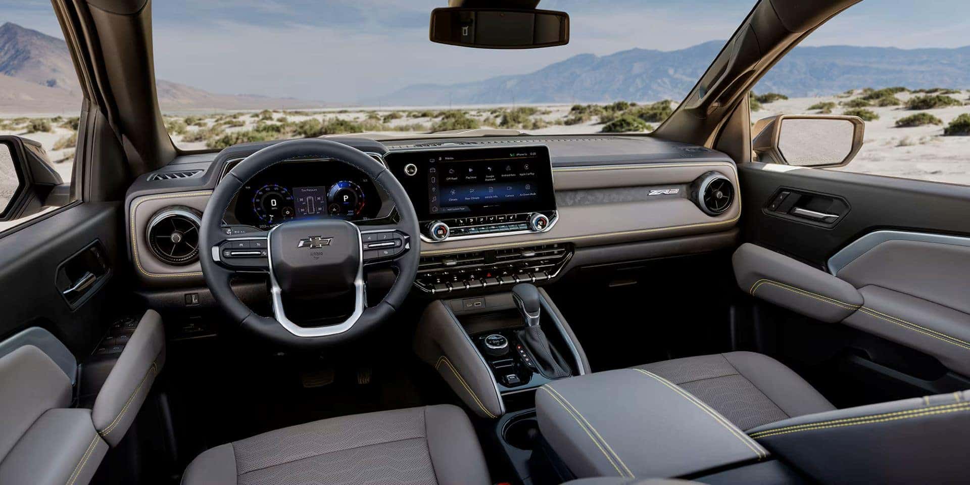 The Comfortable And Cute Front Interior OF The Spectacular 2025 Chevy Colorado
