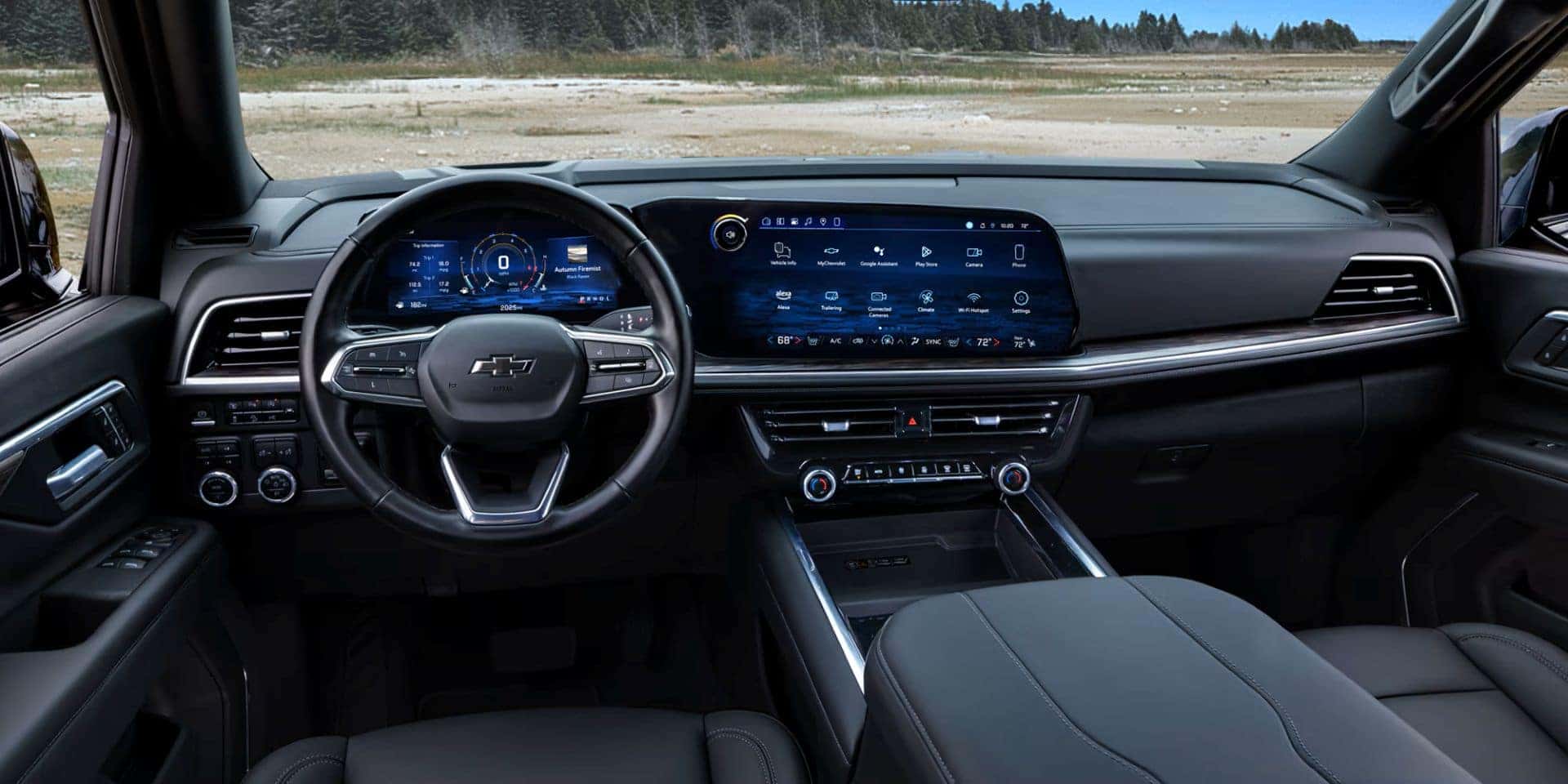The 2025 Chevrolet Tahoe's Sleek And Clean Front Interior