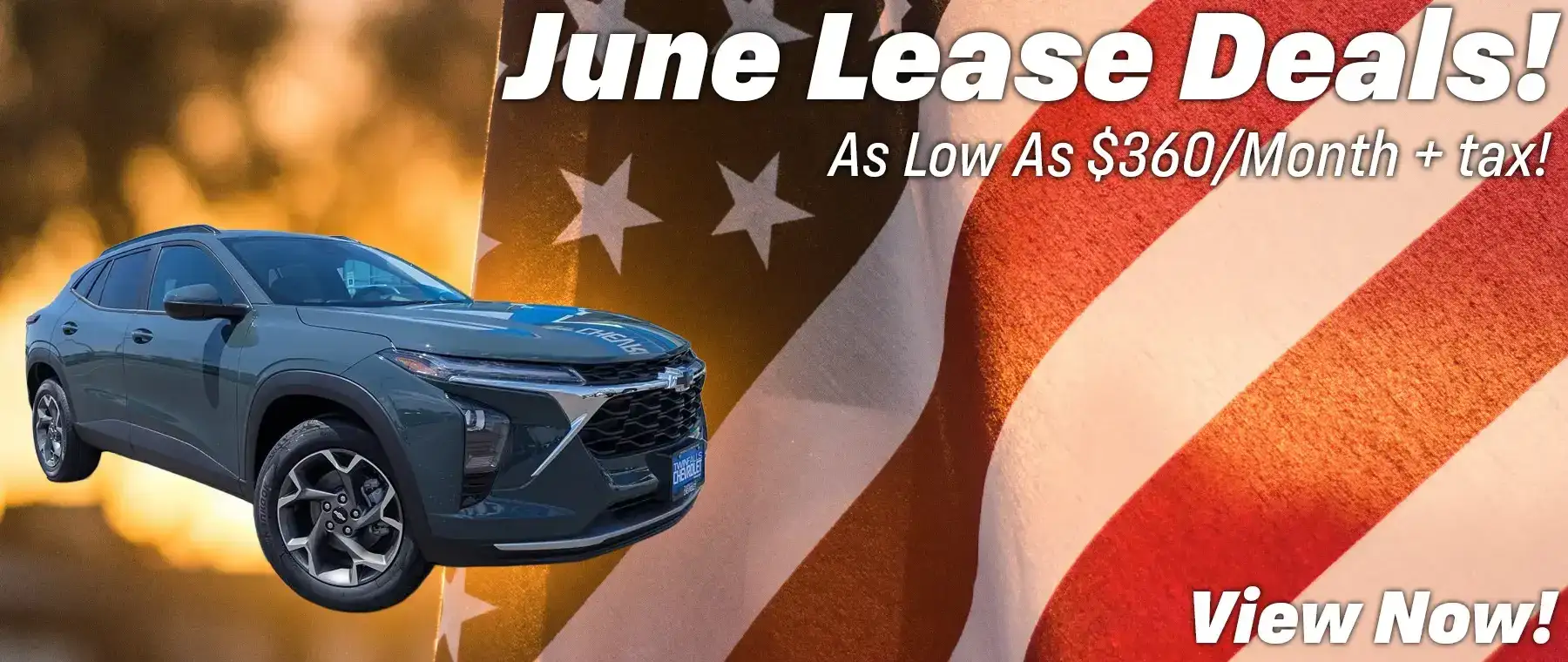Twin Falls Chevrolet's July Lease Specials - As Low As $360/mo!