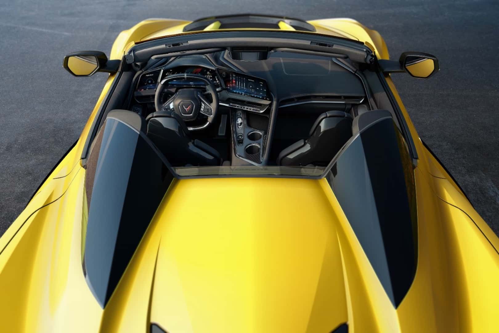 2025 Chevrolet Corvette Overhead View of the Interior