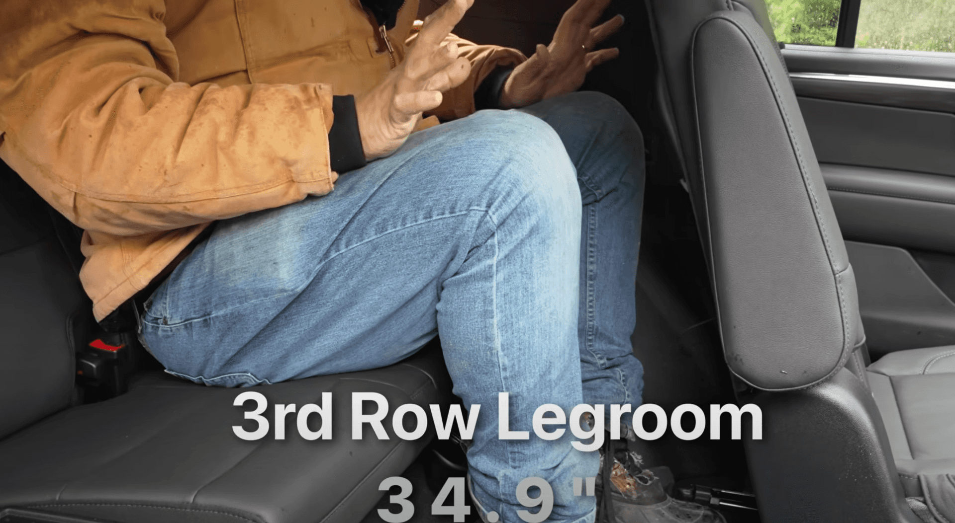 The Comfortable And Expansive Legroom Of The Third Row Of The Chevrolet Tahoe