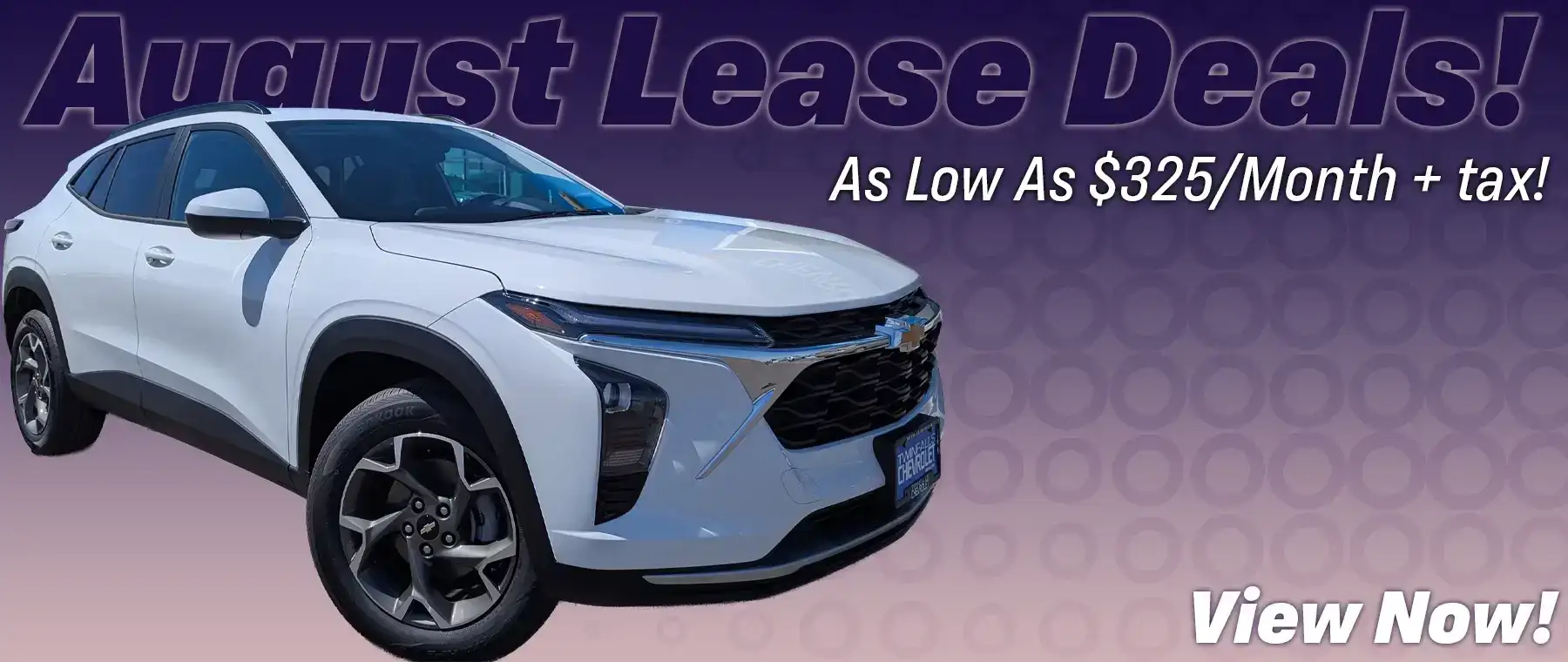 Twin Falls Chevrolet's August Lease Specials - As Low As $325/mo!