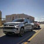 2025 Chevrolet Silverado Front End View Towing Vehicle