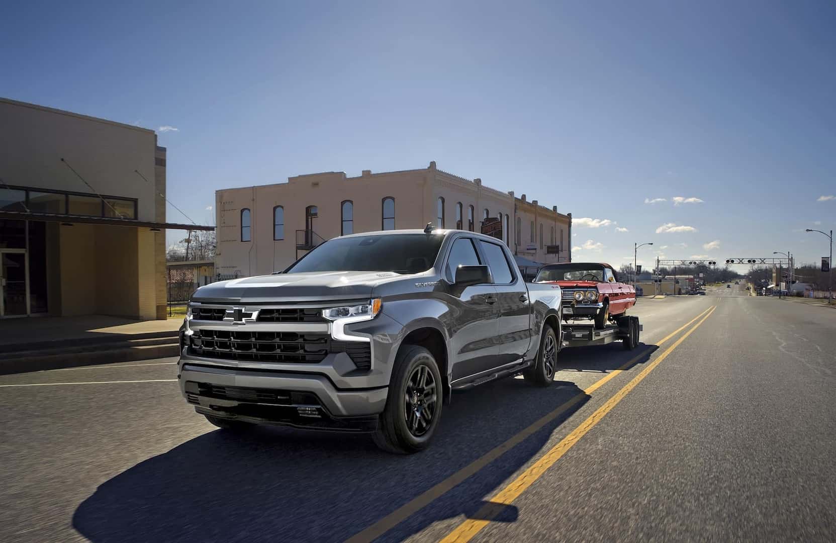 2025 Chevrolet Silverado Front End View Towing Vehicle