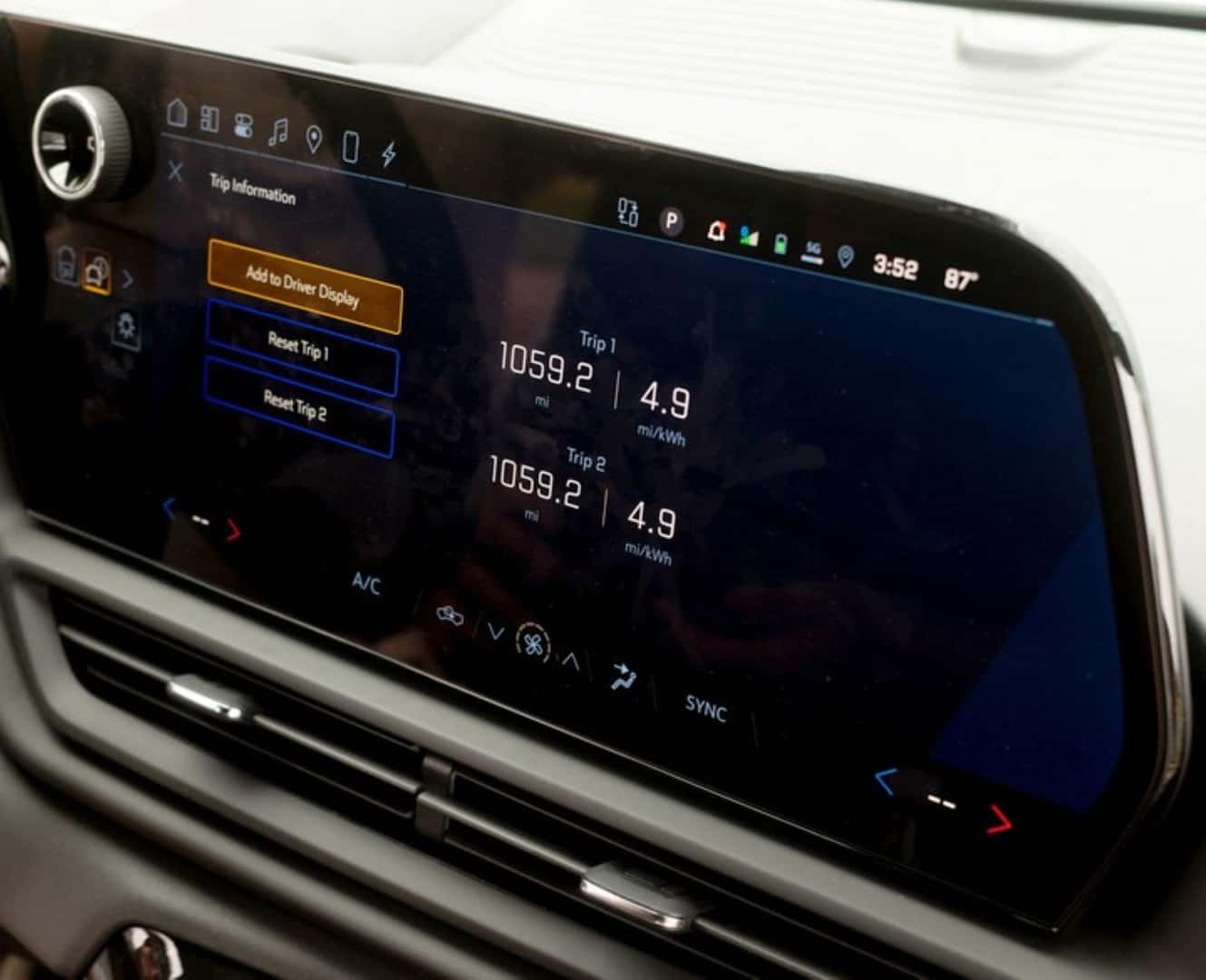 The World Record Of The Over A Thousand Miles Displayed On The Descriptive Display Screen Of The Fabulous Chevrolet Silverado EV