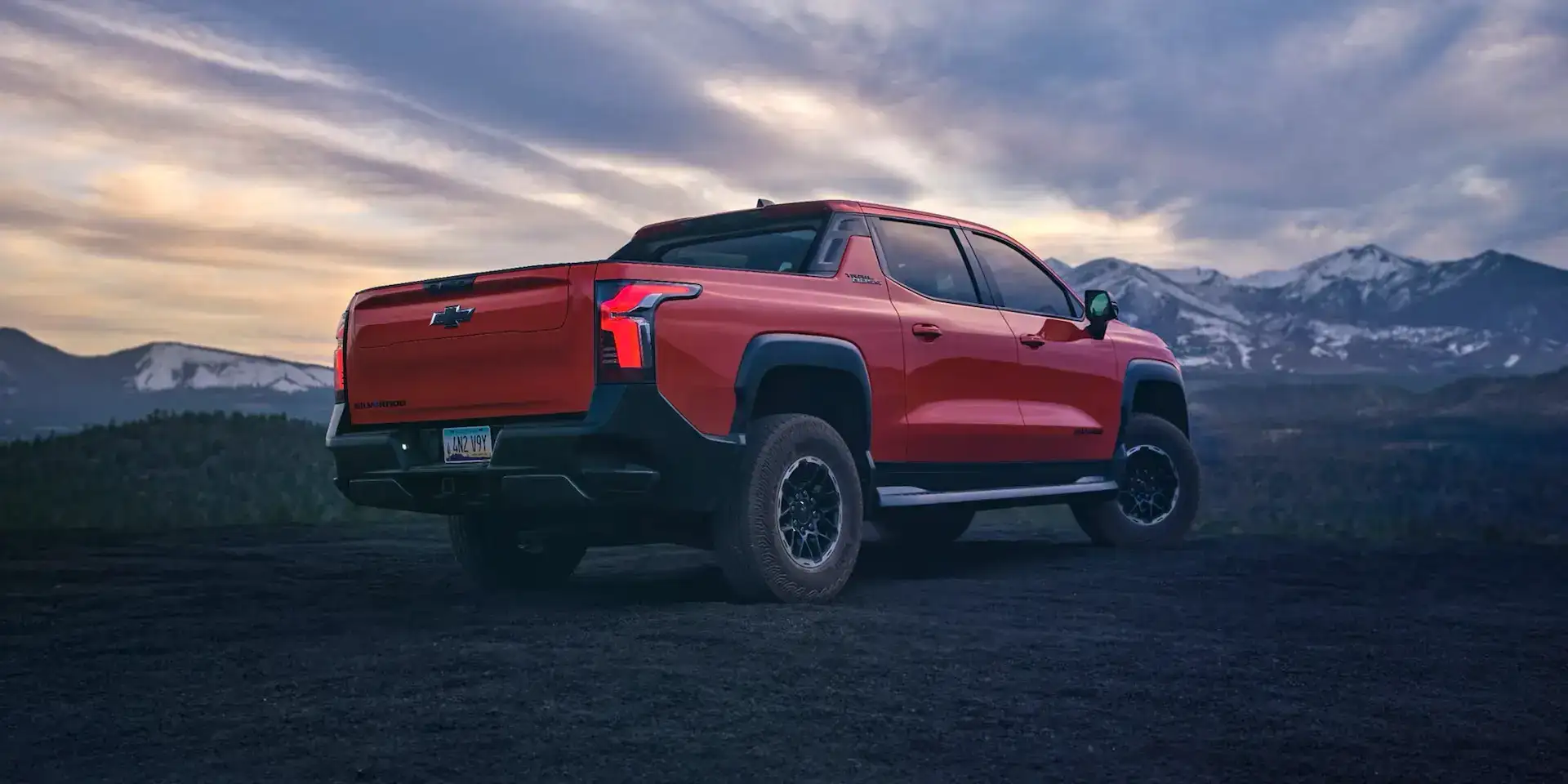 2026 Chevrolet Silverado EV Rear 3/4 View