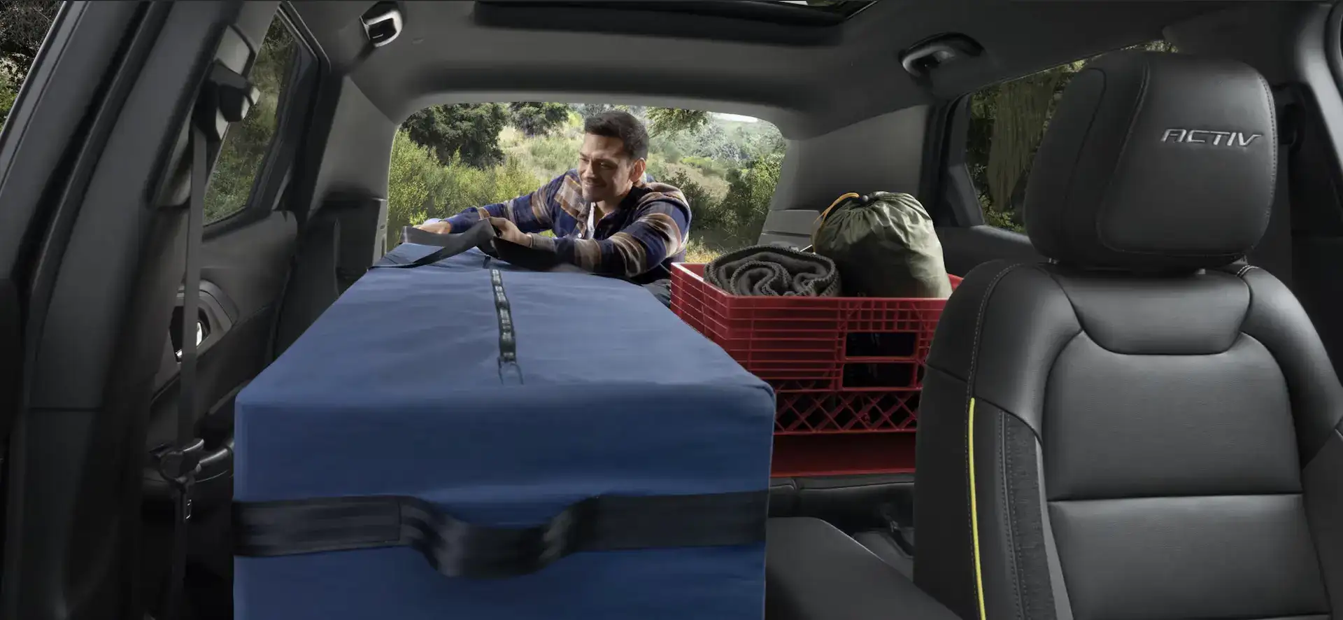 2026 Chevrolet Trailblazer ACTIV seats folded down