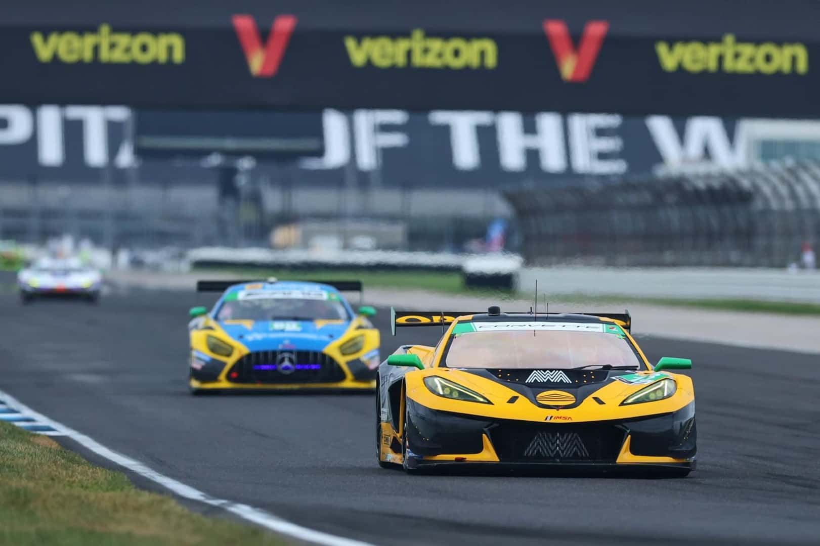 Chevrolet Corvette Race Car on Track