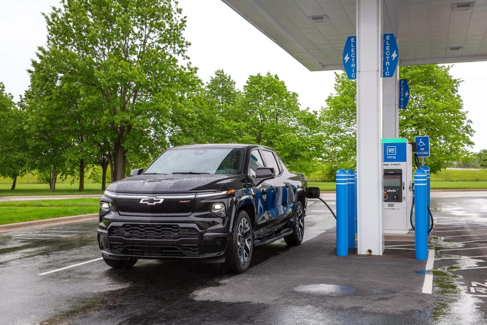 2024 Silverado EV RST at Charging Station
