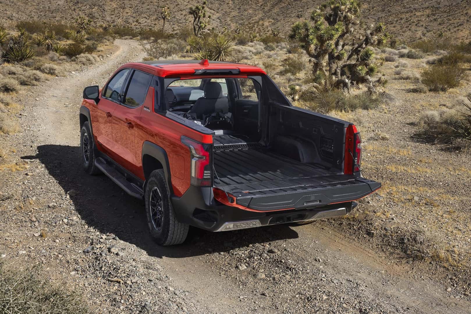 2026 Silverado EV Trail Boss Pickup Truck Rear View