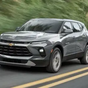 2026 Chevrolet Blazer Front and Driver's Side 3/4 Profile