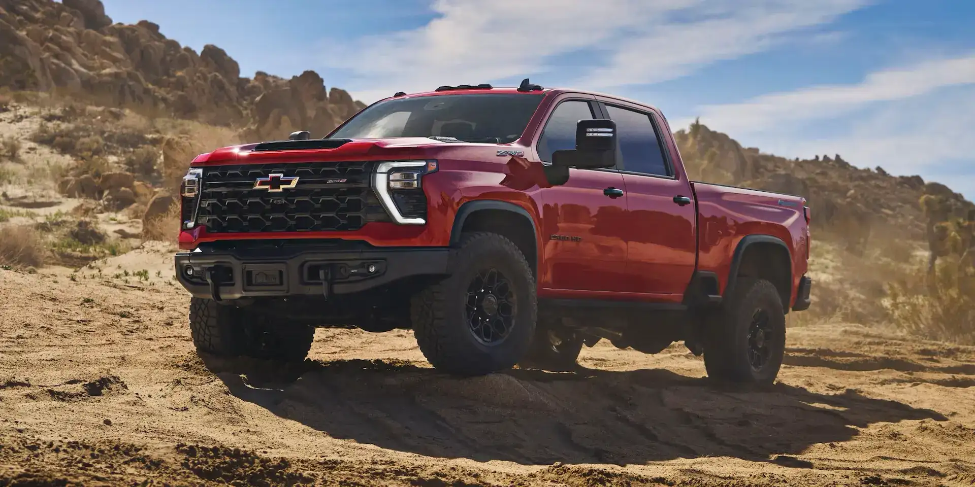 2026 Chevrolet Silverado HD Front and Driver's Side View