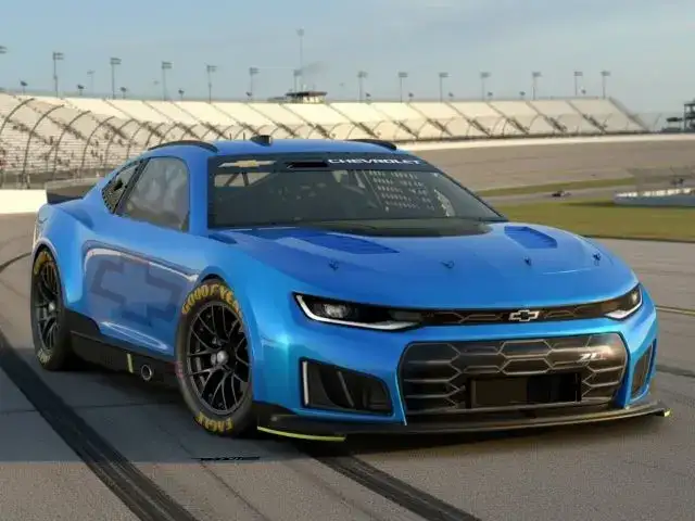 Chevrolet Camaro ZL1 Carbon Performance Package on a NASCAR Track