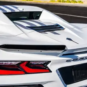2026 Chevrolet Corvette E-Ray Rear End in White