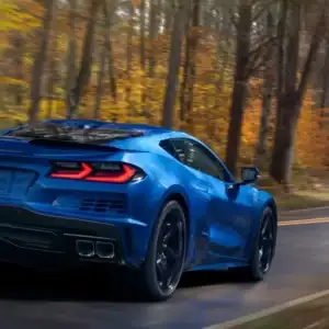 2026 Chevrolet Corvette E-Ray Rear View in Motion