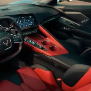 2026 Chevrolet Corvette Stingray Cockpit with Red Trim