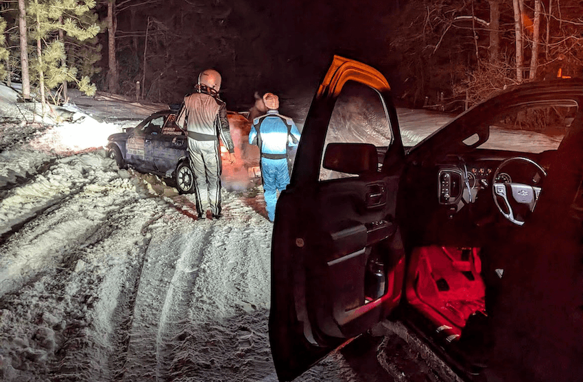 Chevrolet ZR2 Bison recovery at Sno Drift