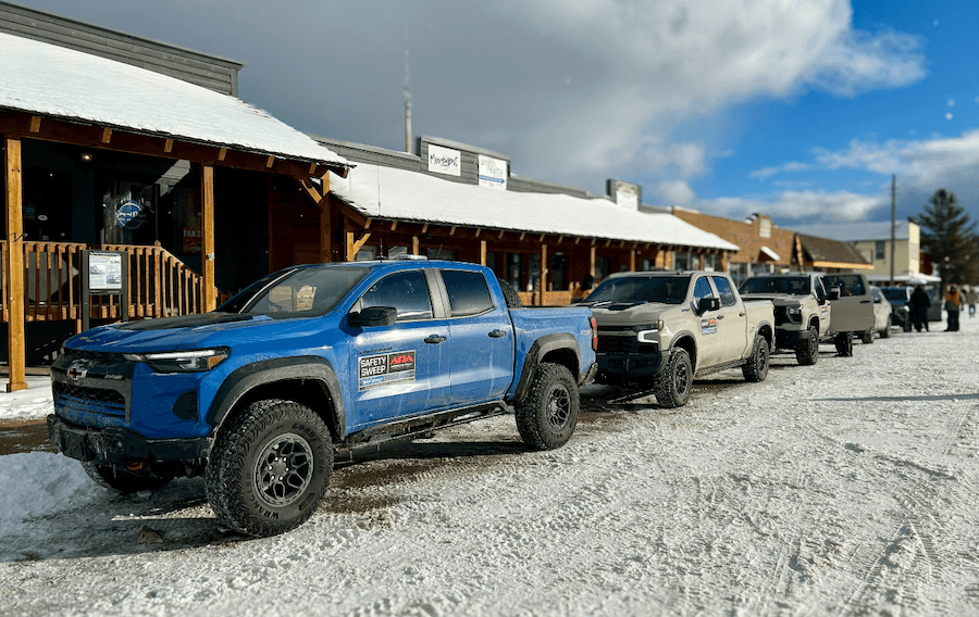 Chevrolet Colorado ZR2 fleet at Sno Drift