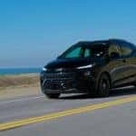 2027 Chevrolet Bolt black in motion