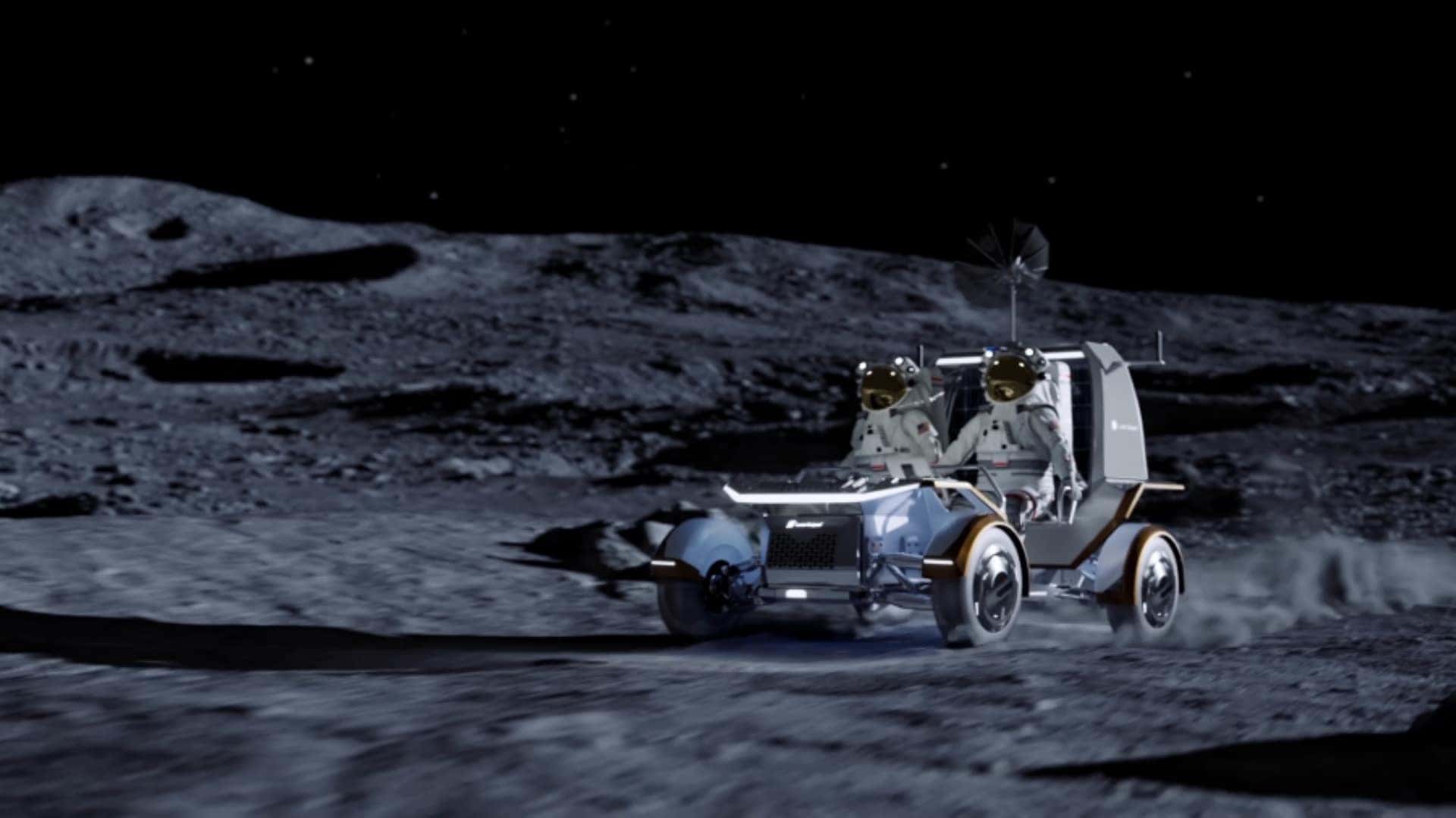 The Amazing And Cool Concept Rendering Of The Lunar Vehicle, The Pegasus, On The Moon