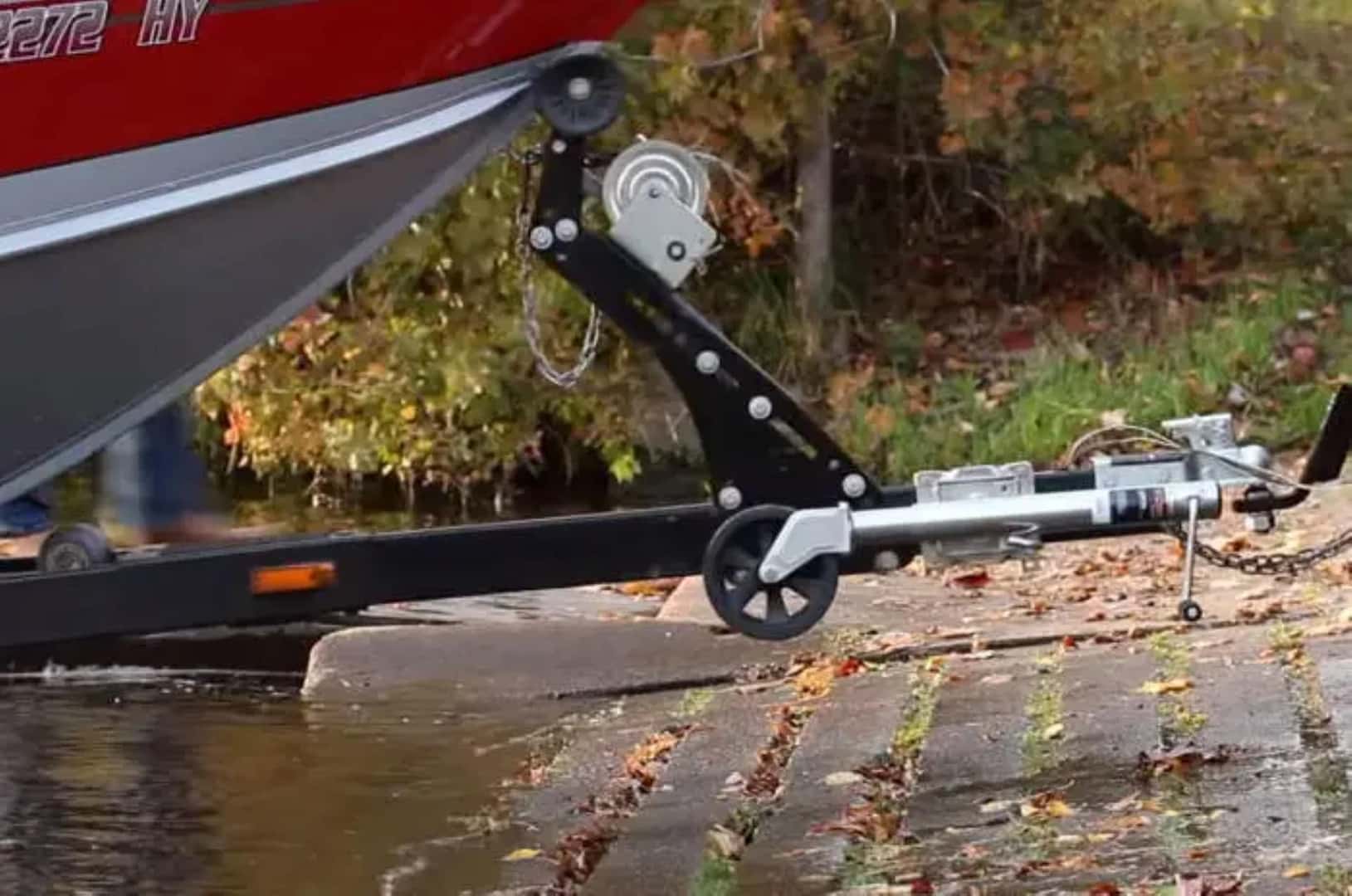 An Educated Driver Stopping Their Vehicle Before The Trailer Tongue Enters The Water