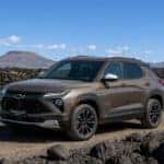 2026 Chevrolet Trailblazer ACTIV on a lava field road in southern Idaho high desert