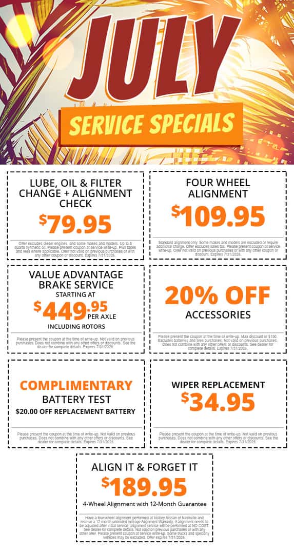 July Service Specials