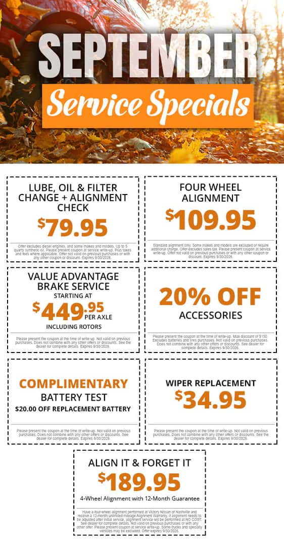 September Service Specials